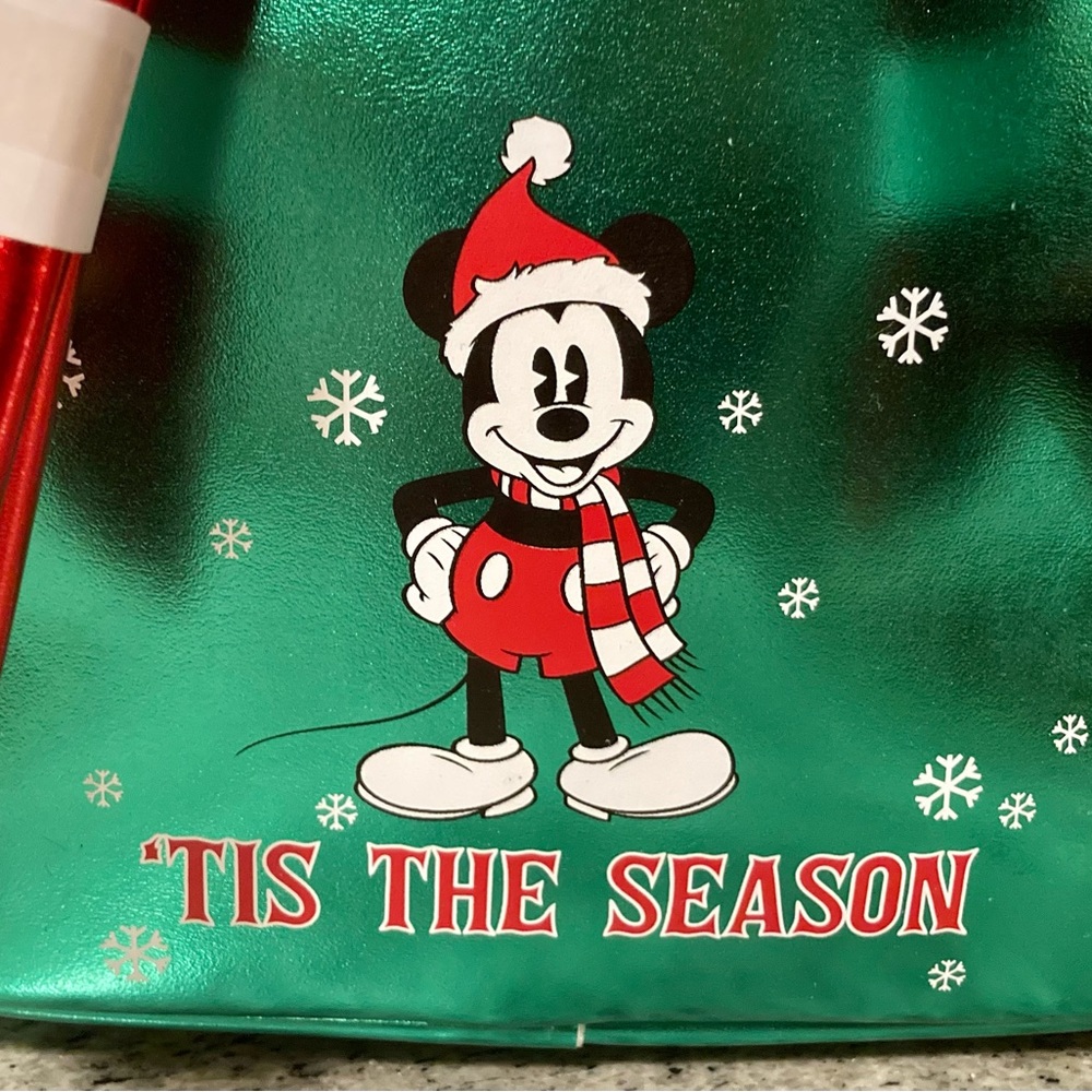 Loungefly Mickey Mouse Sequin Christmas Mini Backpack - Picture 7 of 8